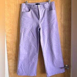 Ann Taylor Lavender cropped Denim jeans